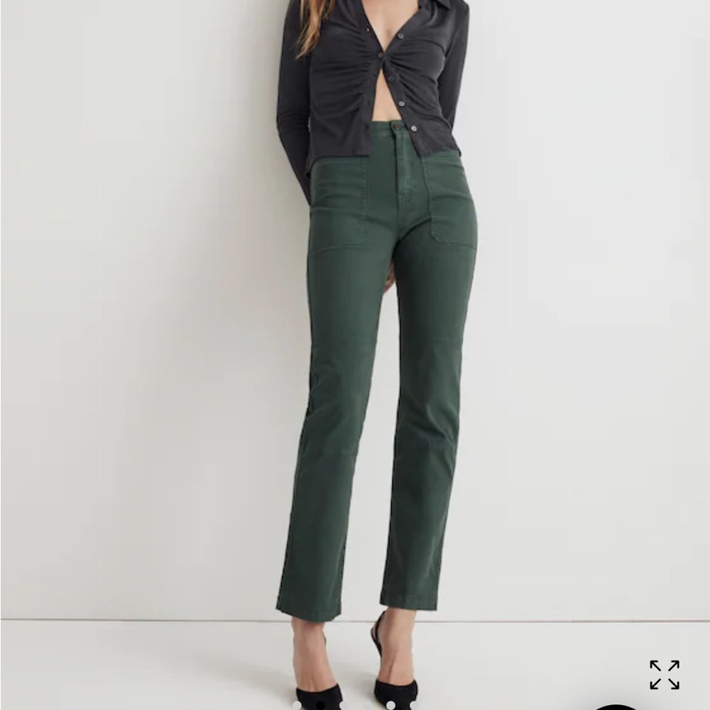 Madewell 90s Straight Utility Pant in Garment Dyed Canvas